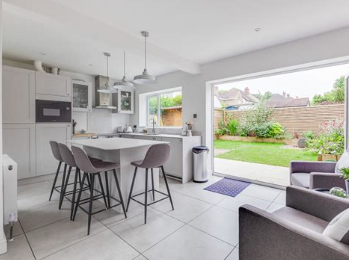 Open-plan living space design and build in Wirral by J.T.C Construction